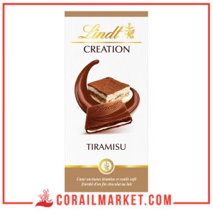 Lindt Création Chocolat Au Lait Fourré Nougat La Tablette De 150G - DRH  MARKET Sarl