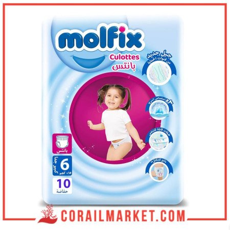 Molfix Couches Bébé Culottes N 06 (+16 Kg) 10 Couches