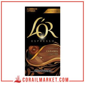 L'or Café En Capsule "caramel" 10 Pièces