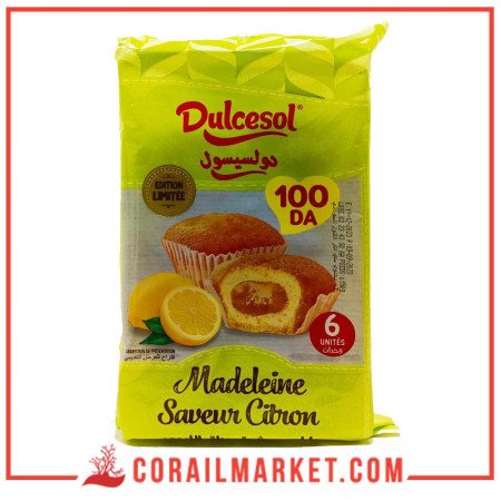 Dulcesol madeleine fourré au gelée de citron 150 g