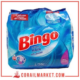 BINGO lessive POUDRE MACHINE ANTI-ODEURS 750 g