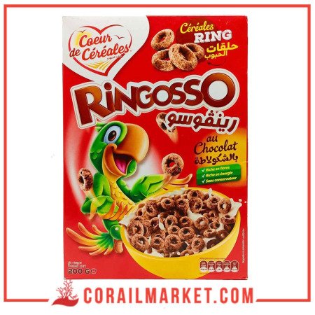 ringosso céréales ring gout chocolat Cœur De Céréales 200 G