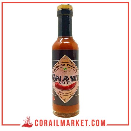GNAWA SAUCE HOT PEPPER fumé 25 CL