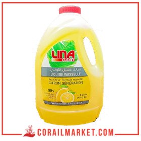 lina clean liquide vaisselle fraicheur citron 3 l