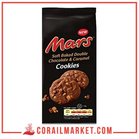 Mars Cookies cacaoté Aux Pépites De Chocolat et caramel 162 G