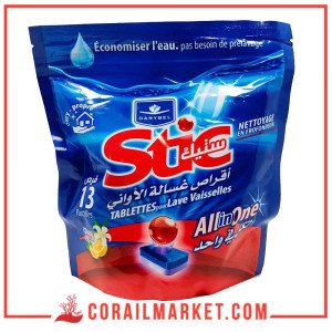 Stic Citron Tout-en-1 Pastilles Pour Machines À Laver 13 Pastilles