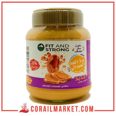 FIT AND STRONG beurre de cacahuette sans sucre ajouté 350 g