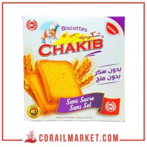 biscottes (sans sucre,sans sel) chakib 230 g