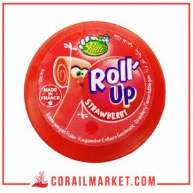 Roll Up Lutti Chewing-gum Gout strawberry 29 G