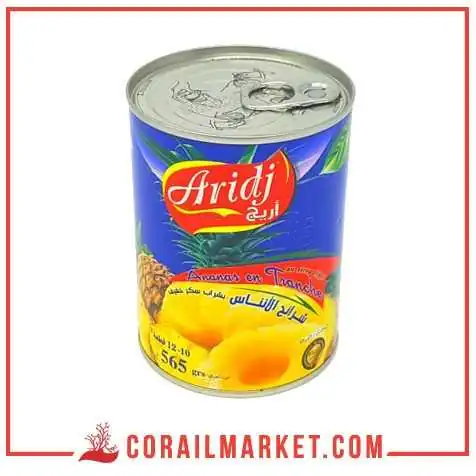 شرائح الاناناس في شراب خفيف اريج 565غ شرائح الاناناس في شراب خفيف اريج 565غ