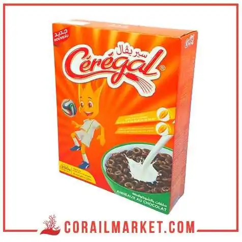 Céréales Anneaux aux Chocolat cérégal 250 g Céréales Anneaux aux Chocolat cérégal 250 g