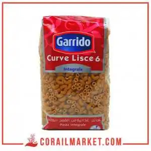 Pate curve lisce 6 blé complet Garrido 500g