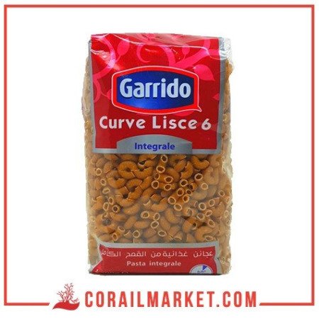 Pate curve lisce 6  blé complet Garrido 500g