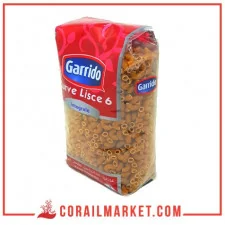 Pate curve lisce 6 blé complet Garrido 500g