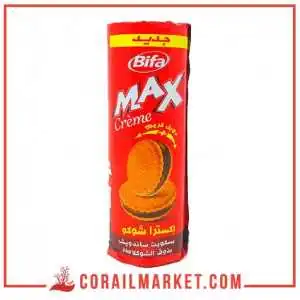 biscuit fourre crème de chocolat max bifa 260 g