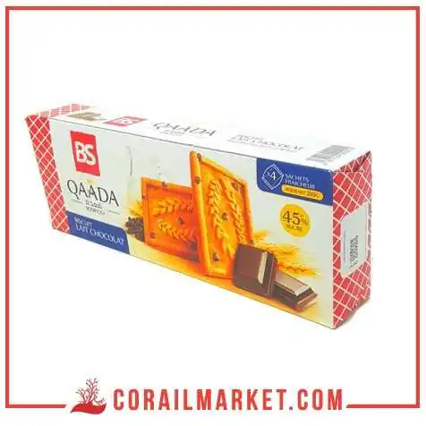 بسكويت بالحليب وحبيبات الشوكولاطة قعدة 150غ بسكويت بالحليب وحبيبات الشوكولاطة قعدة 150غ