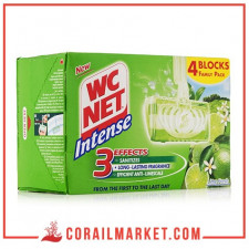 Bloc cuvette WC parfum citron wc net intense 4×34 g