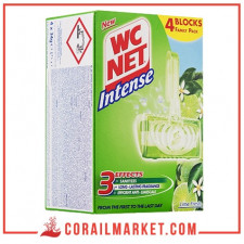 Bloc cuvette WC parfum citron wc net intense 4×34 g