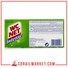 Bloc cuvette WC parfum citron wc net intense 4×34 g