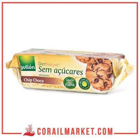 biscuit sans sucre aux pépites de chocolat chips choco gullon 450 g