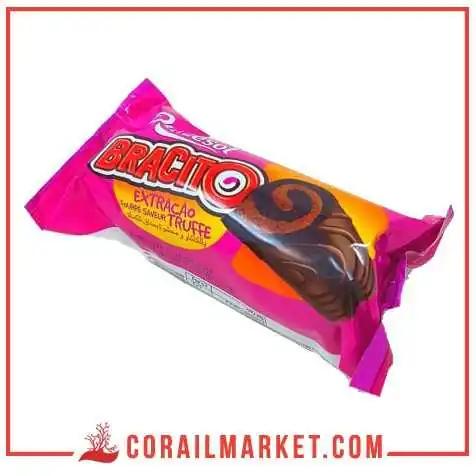 Génoise roulée aux cacao et la crème de truffe dulcesol 70 g Génoise roulée aux cacao et la crème de truffe dulcesol 70 g