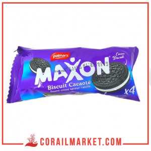 biscuit cacaoté fourre crème de vanille maxon palmary 38 g