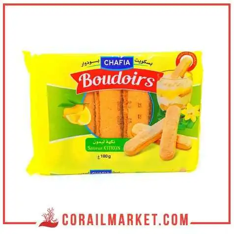 Biscuit Boudoirs goût citron CHAFIA 170 g Biscuit Boudoirs goût citron CHAFIA 170 g