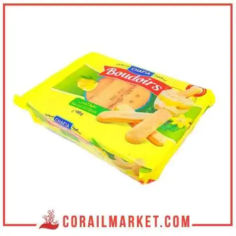 Biscuit Boudoirs goût citron CHAFIA 170 g Biscuit Boudoirs goût citron CHAFIA 170 g
