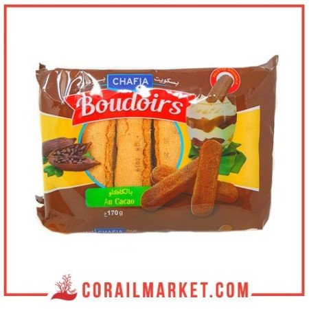 Biscuits Boudoirs goût chocola CHAFIA 230 g