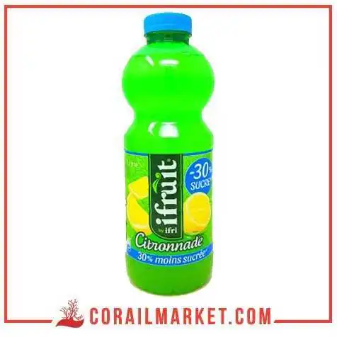 Jus de citron 30% de sucre en moins Ifruit 1 L Jus de citron 30% de sucre en moins Ifruit 1 L