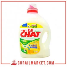 lessive en liquide au savon de Marseille Le chat 3 l