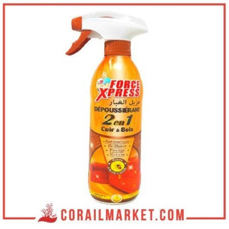 Dépoussiérant 2 en 1 cuir et bois  Force xpress 500 ml