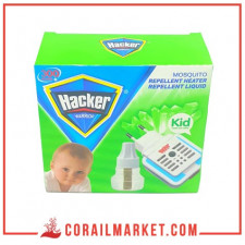 Appareil anti moustiques pour les enfants plus liquide 30 ml hacker