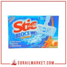 Bloc cuvette WC senteur marine stic 3×40 g