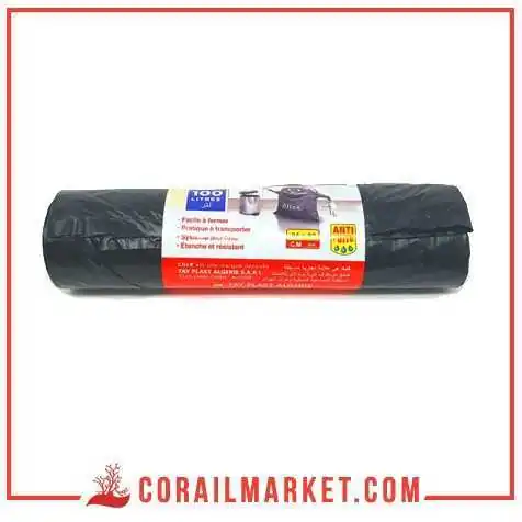 أكياس قمامة برباط ذاتي كليك 100ل أكياس قمامة برباط ذاتي كليك 100ل