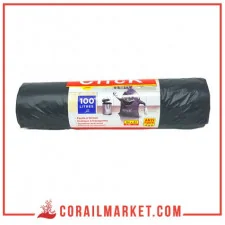 أكياس قمامة برباط ذاتي كليك 100ل