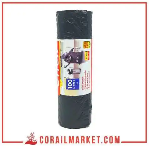 أكياس قمامة برباط ذاتي كليك 100ل أكياس قمامة برباط ذاتي كليك 100ل