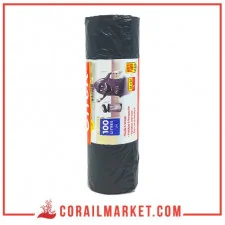 أكياس قمامة برباط ذاتي كليك 100ل