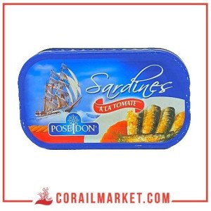 Sardines Poseidon tomate125g
