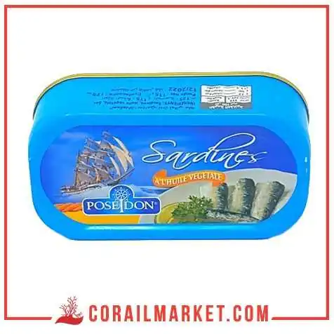 Sardines Poseidon à l'huile 125g Sardines Poseidon à l'huile 125g