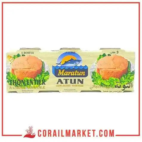 Thon MARATUN huile vegetale 3 p Thon MARATUN huile vegetale 3 p