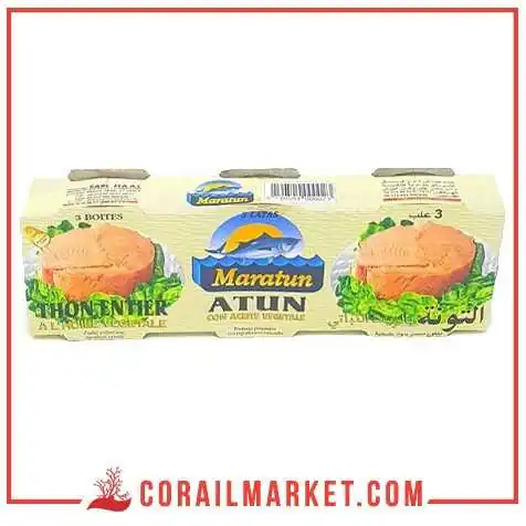 Thon MARATUN huile vegetale 3 p Thon MARATUN huile vegetale 3 p