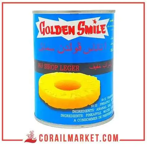 Ananas tranches GOLDEN SMILE 565G Ananas tranches GOLDEN SMILE 565G
