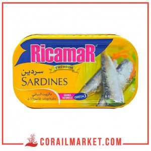 Sardines ricamar à l'huile 125g