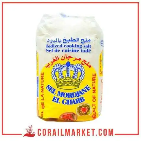 ملح الطبخ باليود المرجان 1 كغ ملح الطبخ باليود المرجان 1 كغ