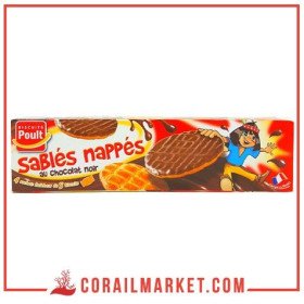 sablés nappés au chocolat NOIR poult 200 g