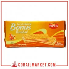 gaufrettes à la crème de noisette bonus familial 160 g