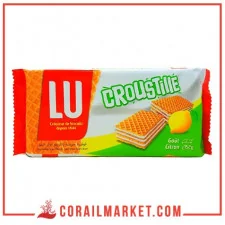 gaufrettes a la créme citron croustille lu 152 g