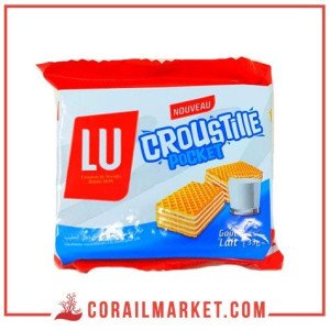 gaufrettes à la crème de lait croustille lu 33 g