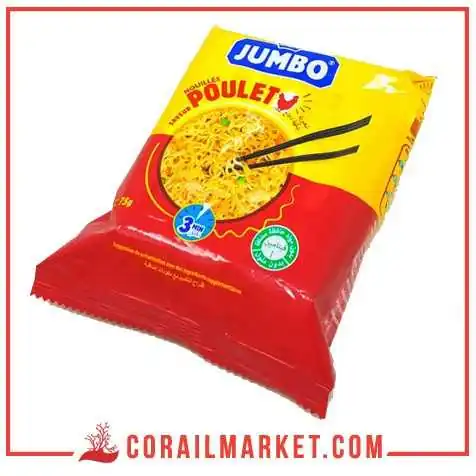 معكرونة سريعة التحضير بذوق الدجاج جامبو 75غ معكرونة سريعة التحضير بذوق الدجاج جامبو 75غ